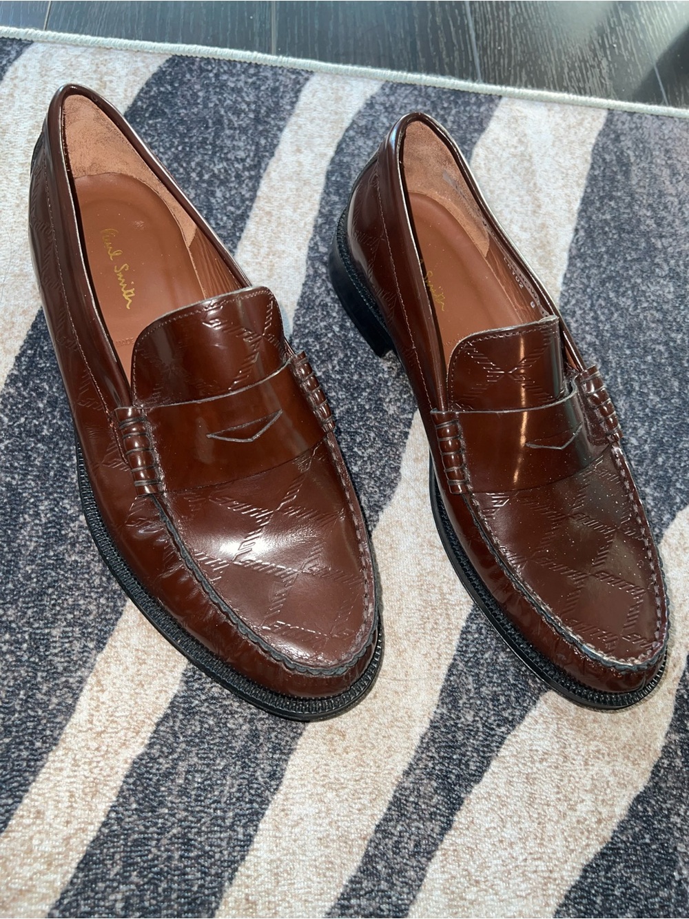 Paul Smith Brown Leather Penny Loafers